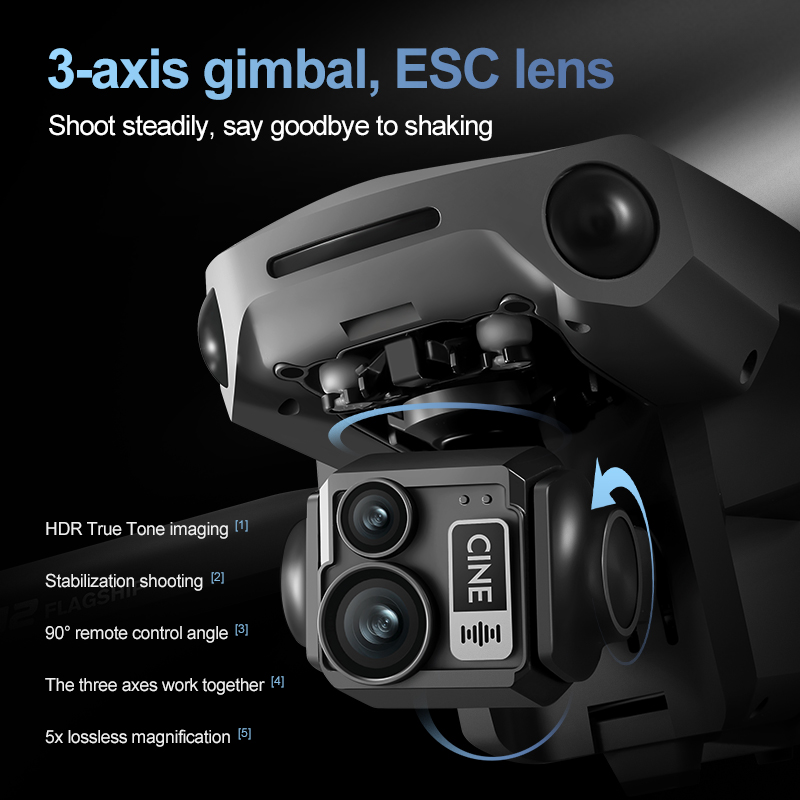8K 3 Axis Gimbal Brushless 7.2 - Drone Camera With Gimbal incelemesi ve fiyatı