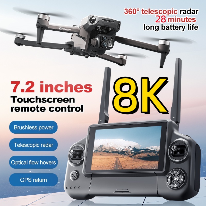 8K 3 Axis Gimbal Brushless 7.2 - Drone Camera With Gimbal incelemesi ve fiyatı