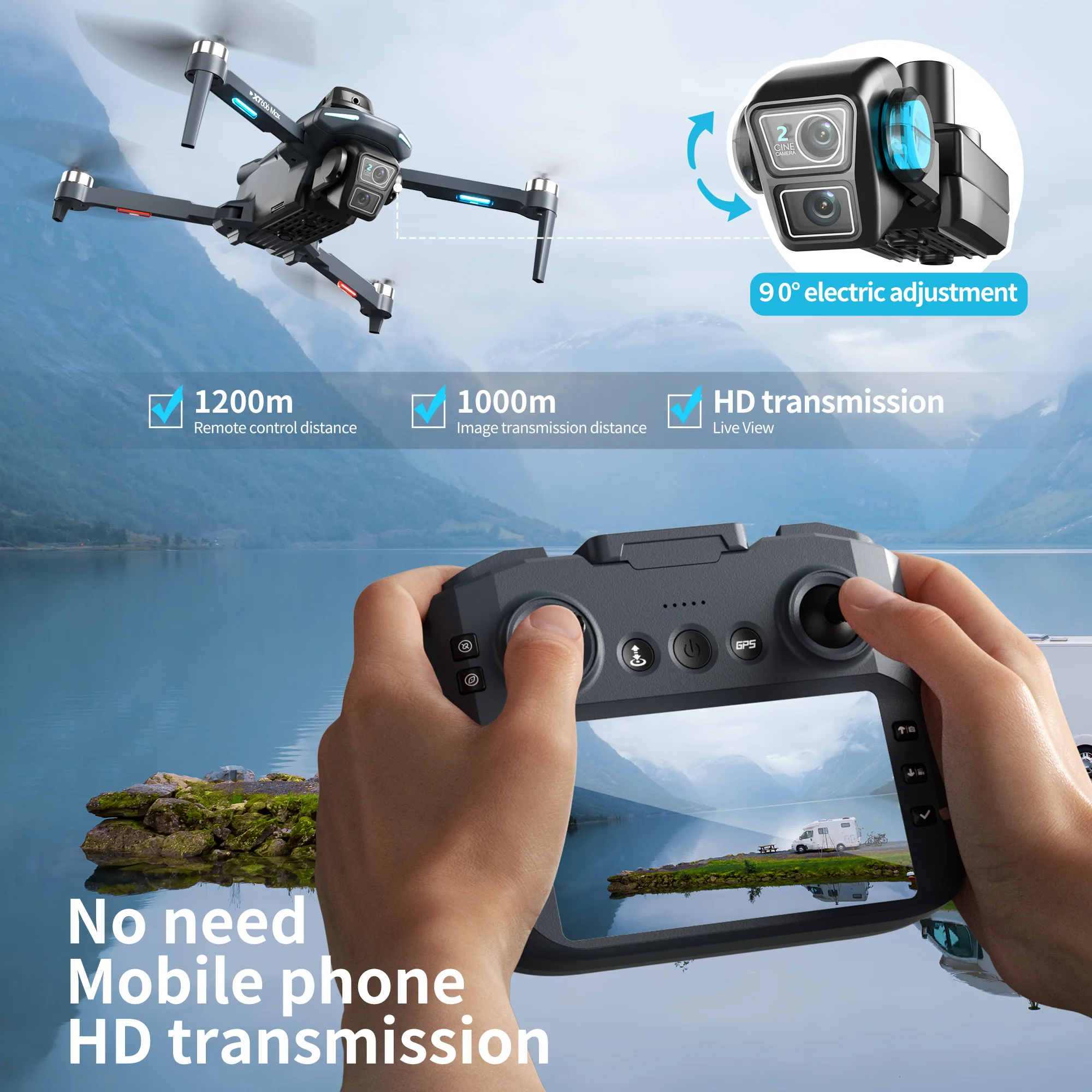 Lenovo XT606 Drone Professiona - Drone Camera Thermal incelemesi ve fiyatı