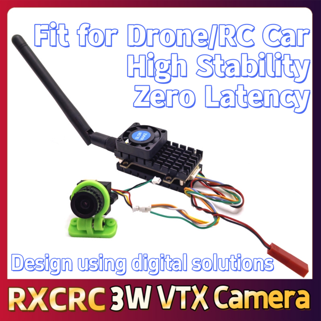 RXCRC 5.8G 3W Video VTX transm - Drone Camera Lens incelemesi ve fiyatı