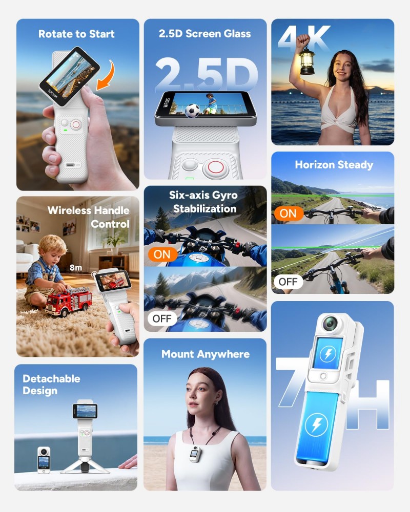 SJCAM New White C400 Pocket Ha - Drone Camera Action incelemesi ve fiyatı