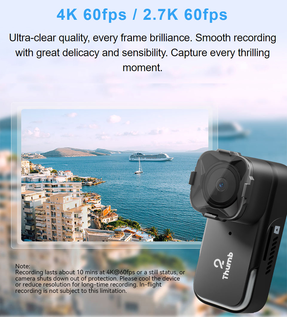 New Version RunCam Thumb 2 4K  - Drone Camera 4K incelemesi ve fiyatı