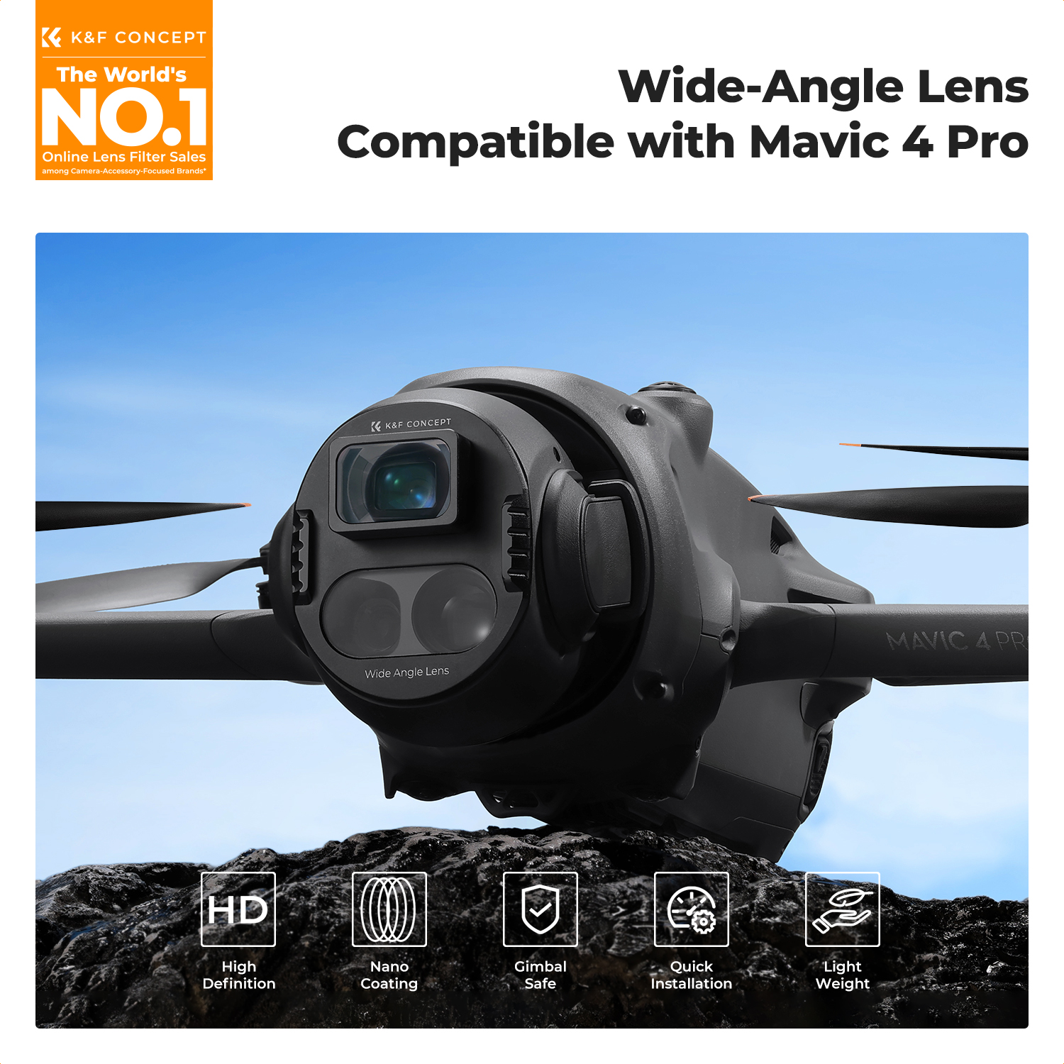 K&F Concept Wide-Angle Lens fo - Drone Camera Wide Angle incelemesi ve fiyatı