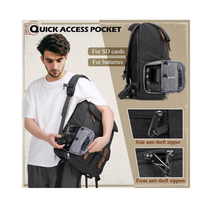 DSLR dual-shoulder camera bag, - Drone Camera Waterproof incelemesi ve fiyatı