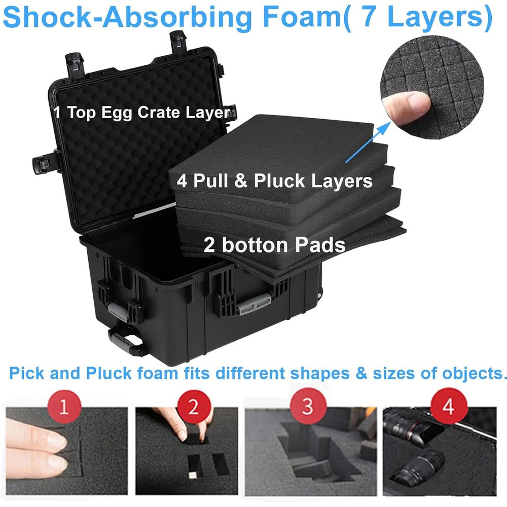 24.5 Rolling Waterproof Case w - Drone Camera Waterproof incelemesi ve fiyatı