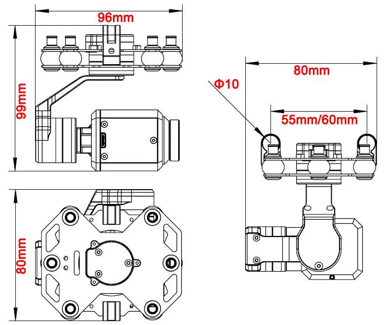 Tarot TL3T20 3-axis Gimbal 640 - Drone Camera Thermal incelemesi ve fiyatı