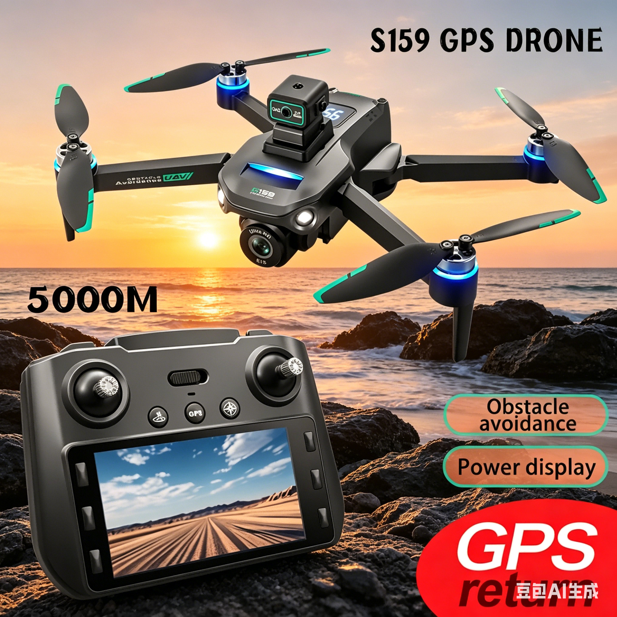 S159 GPS Drone 4K Profesional  - Drone Camera Mount incelemesi ve fiyatı