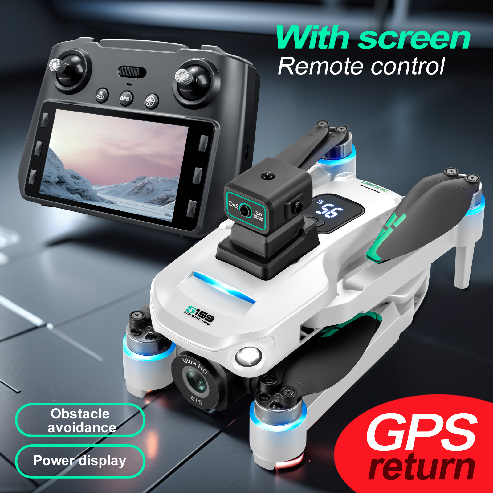 S159 GPS Drone 4K Profesional  - Drone Camera Mount incelemesi ve fiyatı