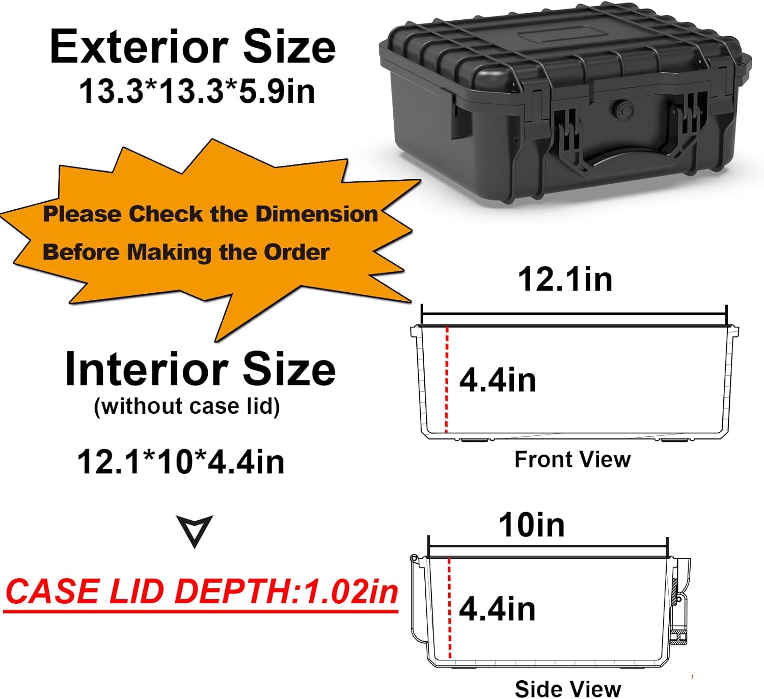 Waterproof Hard Case with Pick - Drone Camera Waterproof incelemesi ve fiyatı